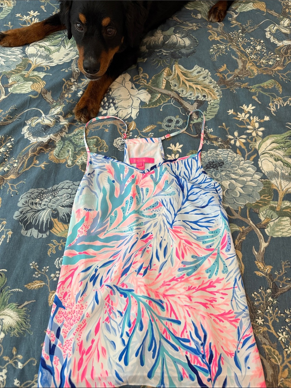 Lily Pulitzer Colorful Coral-Print tank